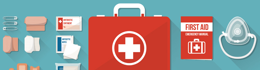 illlustration of first aid products