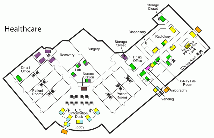 Healthcare Map Mat